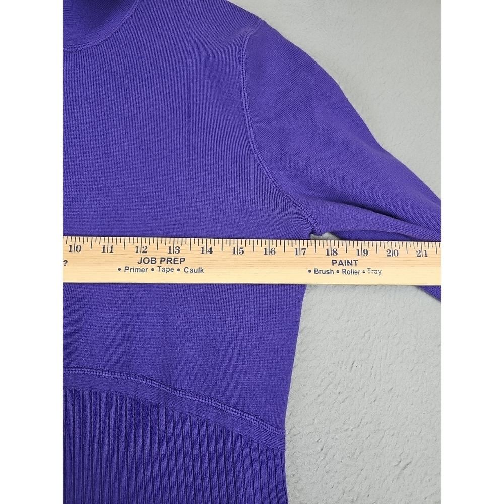 Title Nine T9 Full Zip Cardigan Sweater Women's Size Large Purple - Picture 2 of 9